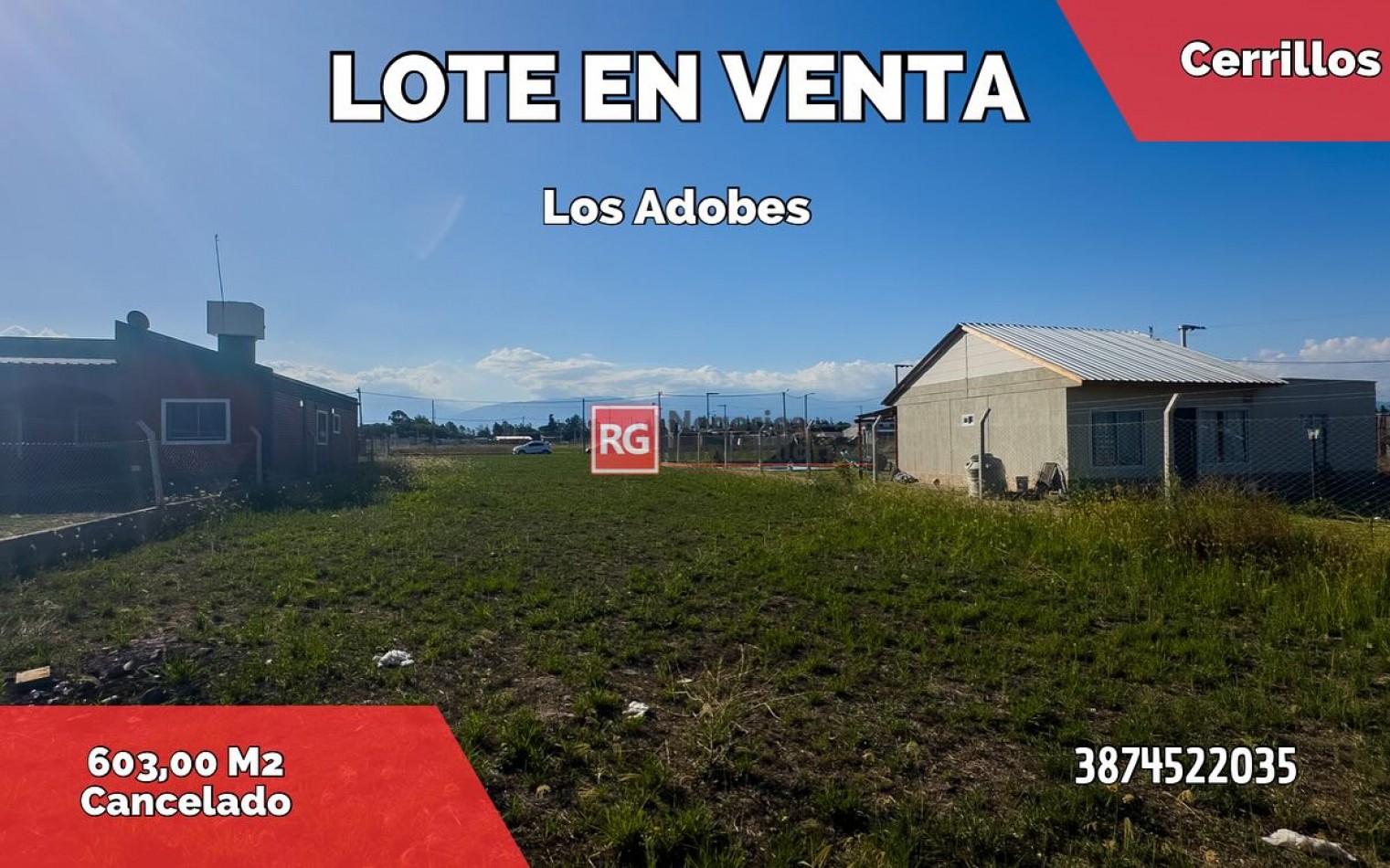 TERRENO DE 600 M2 EN LOS ADOBES