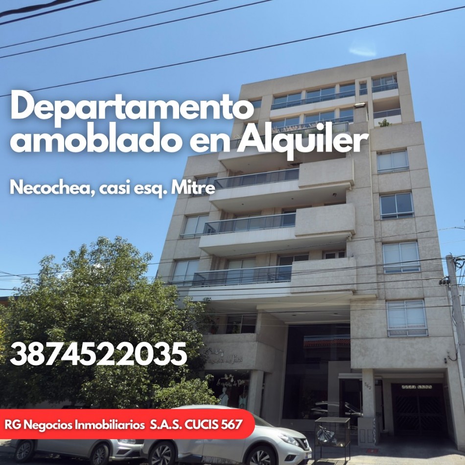 Alquilo departamento amoblado en zona centro