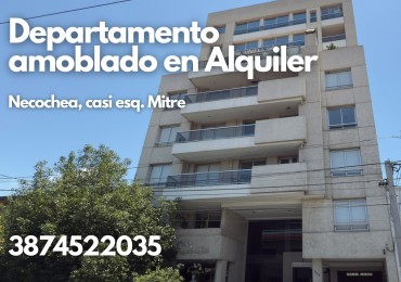 Alquilo departamento amoblado en zona centro